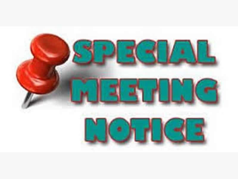 Special Meeting 