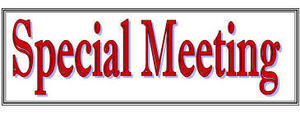 Special Board Meeting